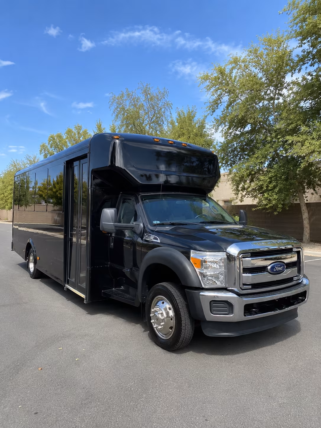 Flagstaff Birthday, Sweet 16, & Quinceañera Transportation party bus exterior