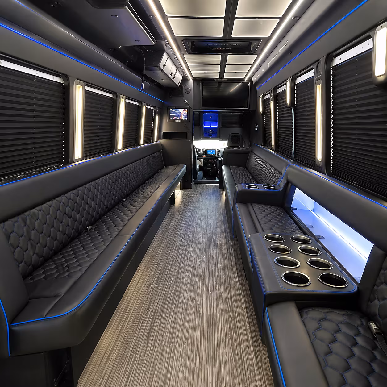 Flagstaff Concert & Music Festival Transportation party bus interior