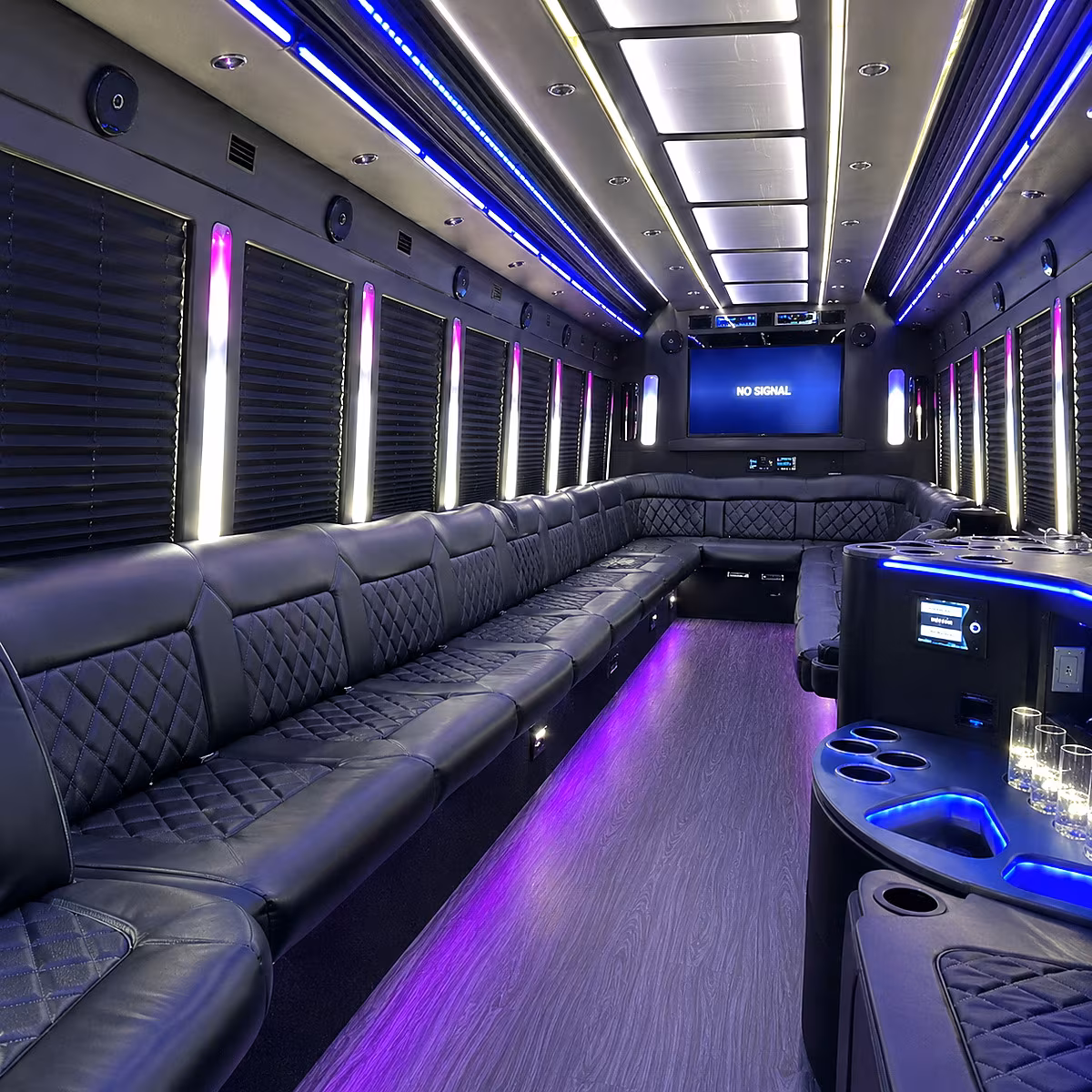 Flagstaff Prom & Homecoming Transportation party bus interior
