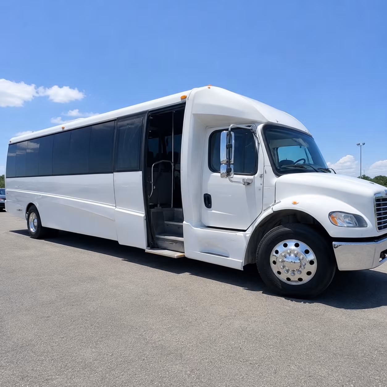 Flagstaff School Event Transportation party bus exterior