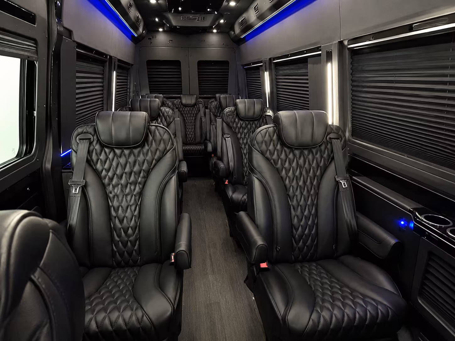 Flagstaff School Event Transportation party bus interior