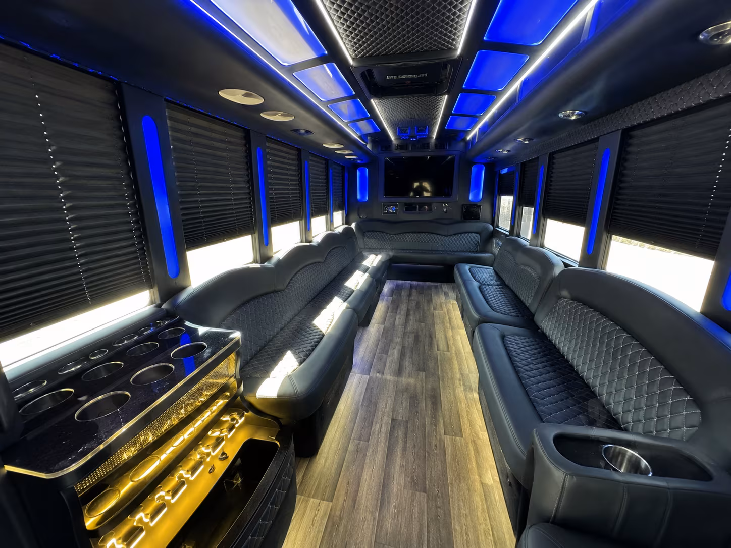 Flagstaff Sporting Event Transportation party bus exterior