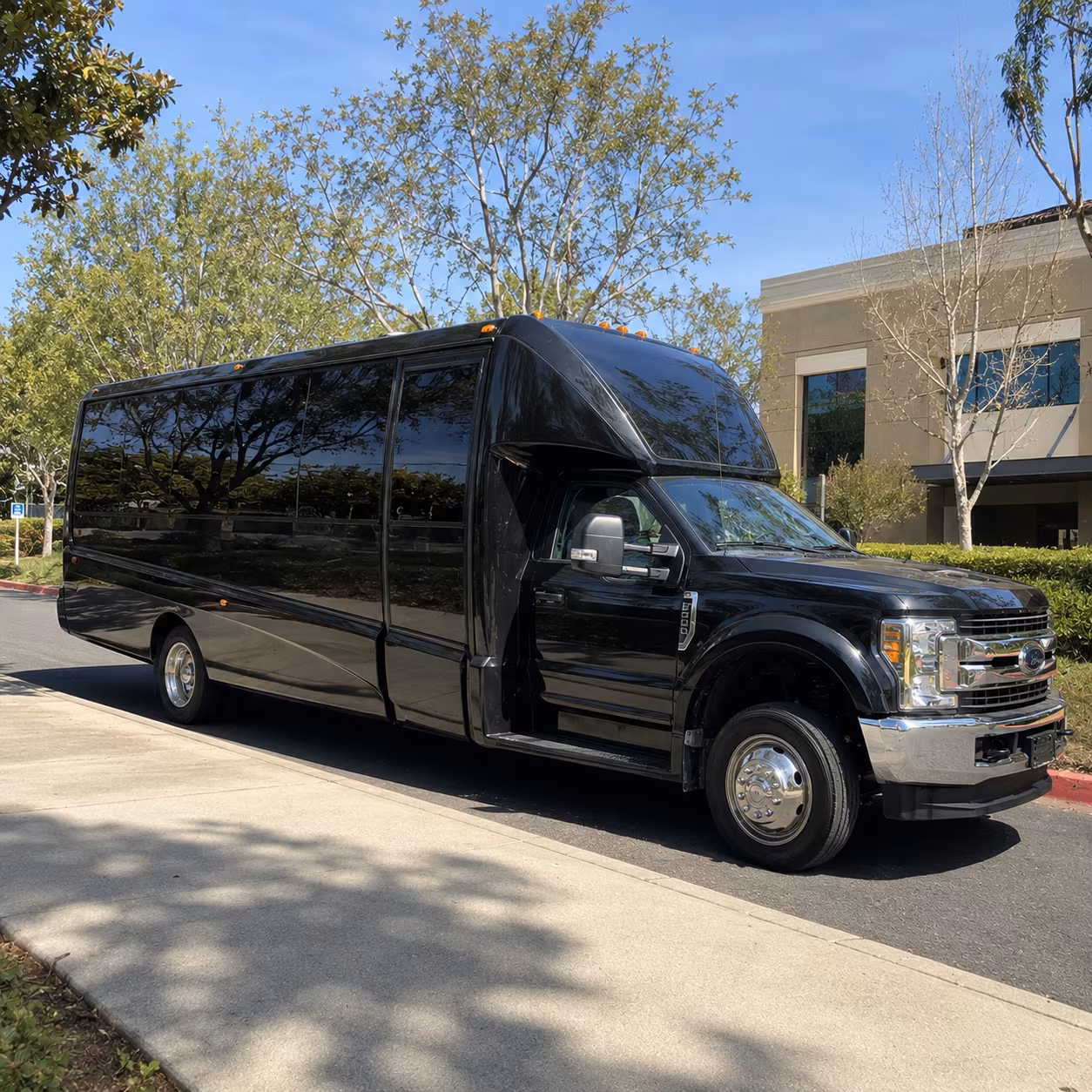 Flagstaff Wedding Transportation party bus exterior