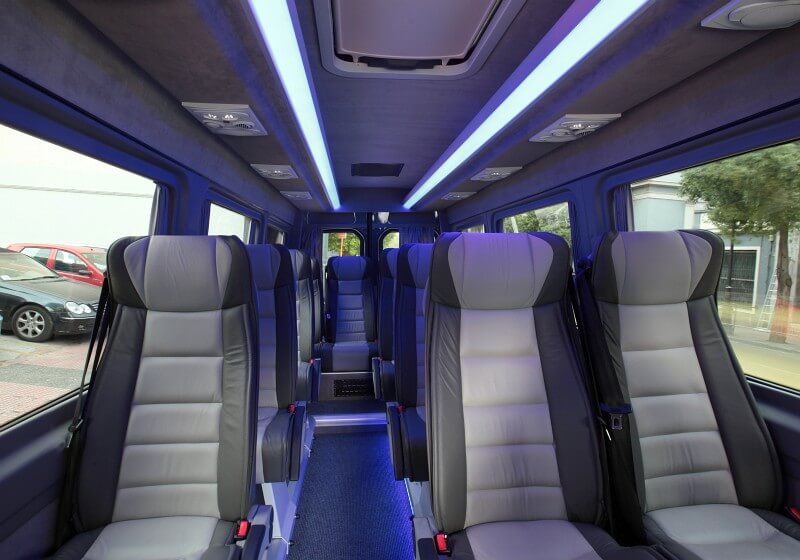 Gilbert 18 Passenger Van/Minibus Interior