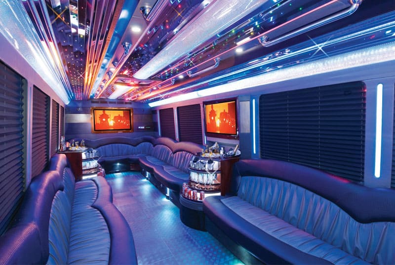 Yuma 20 Passenger Party Bus Interior