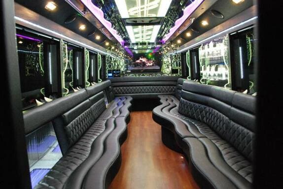Chandler 25 Passenger Limo bus Interior