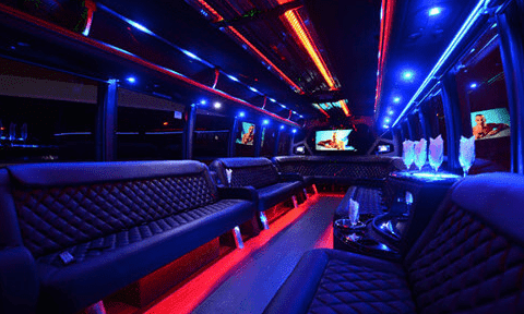 Mesa 30 Passenger Party Bus Black Interior