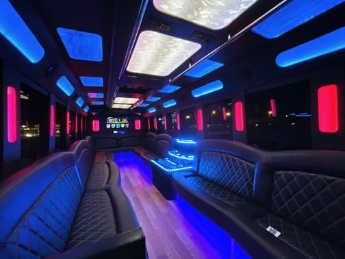 Scottsdale 35 Passenger Party Bus Interior